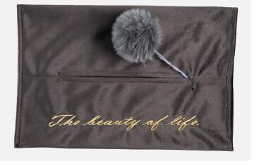 Tassel tissue box deksel thuis auto hotel tissue houder thuis keuken organizer trekkoord tas: 5