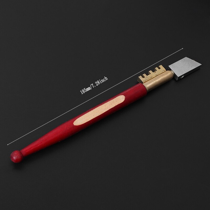 Diamond Antislip Wood Handle Oil Feed Glass Cutter Cutting Tools Support