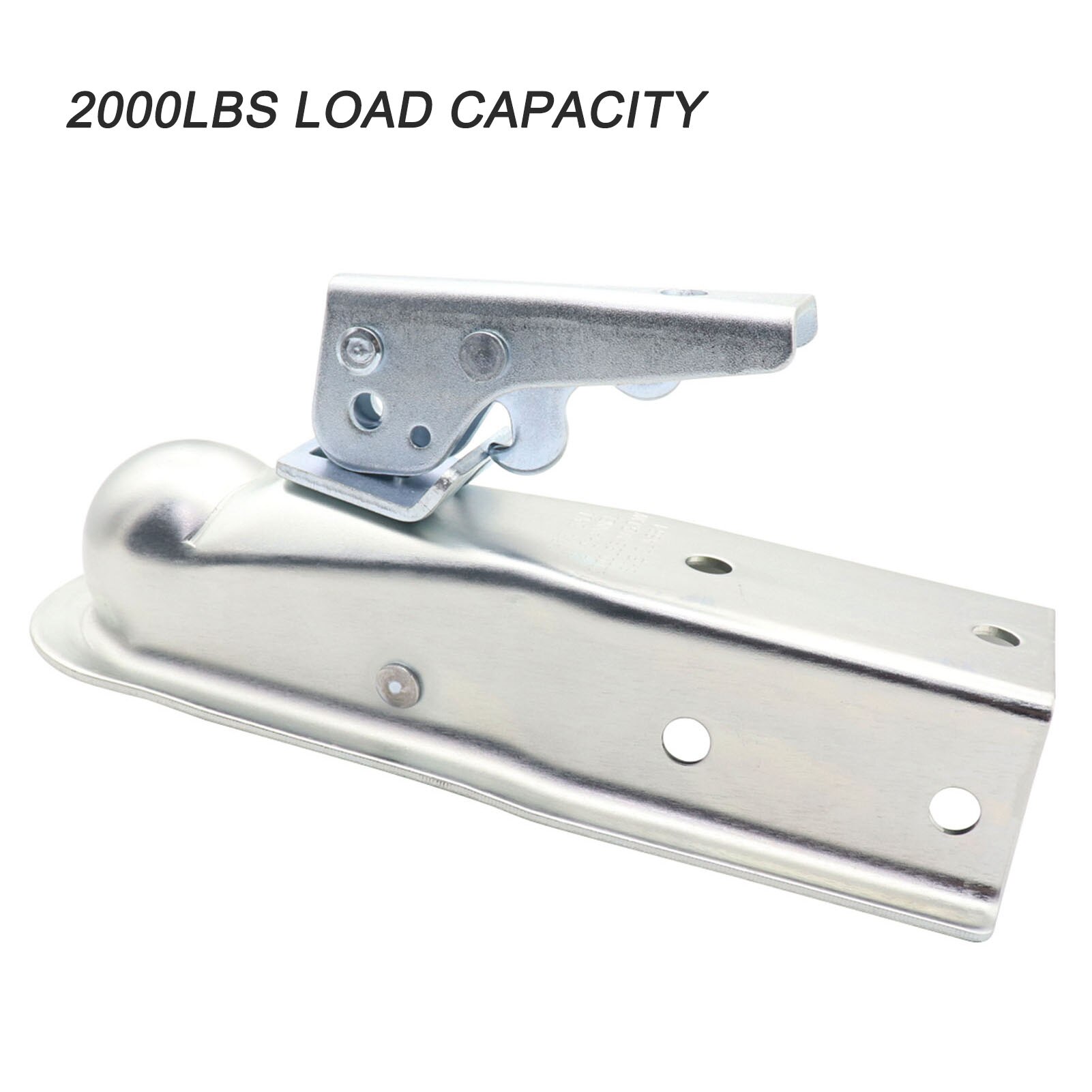 1-7/8'' Straight Trailer Coupler,2000lb Weight Capacity, for Towing RV Boat Camper