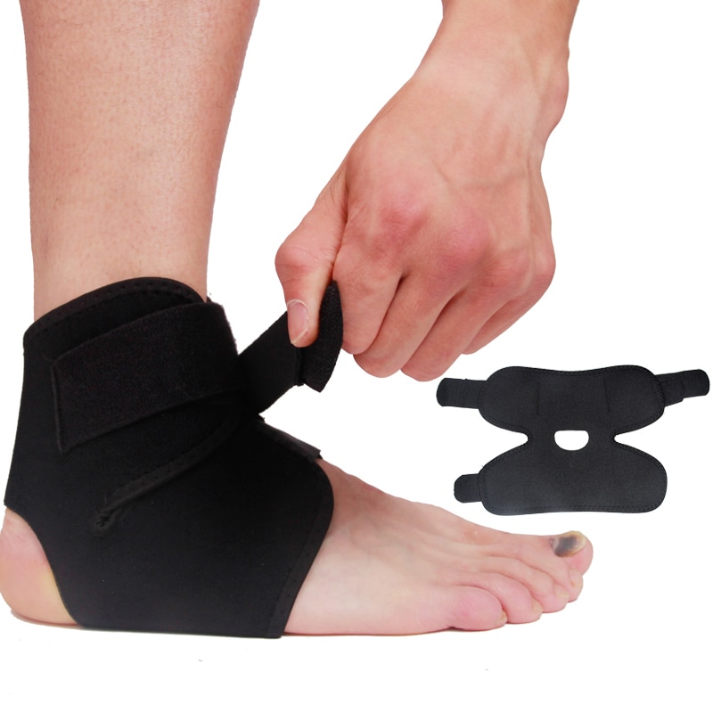 Enkel Ondersteuning Unisex Zwarte Verstelbare Elastische Enkelbrace Zacht Ademend Lichtgewicht Anti-Slip Guard Enkel Ondersteuning