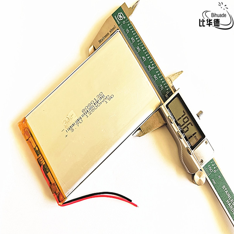 3.7v 12500 mah litiumpolymerbatteri 8080130 mp3 mp4 navigationsinstrument små leksaker och andra produkter universalbatteri