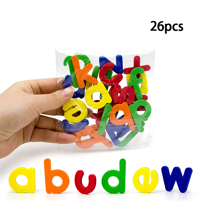 Magnetic Letters Numbers Alphabet ABC 123 Fridge Magnets Plastic Educational Preschool Learning Toy Set Uppercase Lowercase Math: Blue