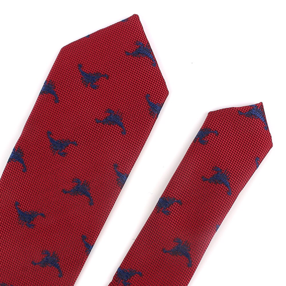 Animal Necktie For Men Polyester Jacquard Cartoon Neck Tie for Wedding Business Suits 6cm Skinny Ties Slim Men Tie Gravatas
