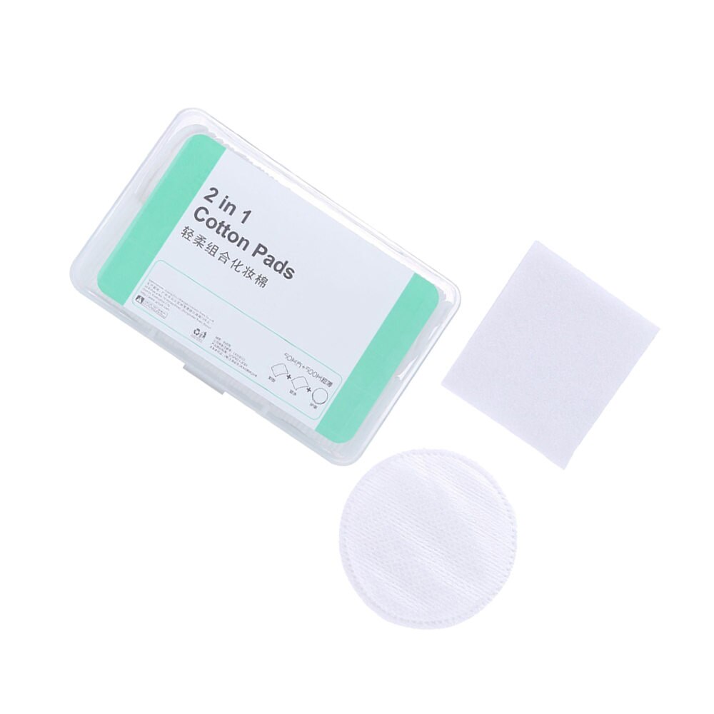 Toallitas cosméticas de algodón para quitar pelusas, toallitas de algodón para cara y uñas, limpieza Facial, herramienta de pañuelos, 100 Uds.