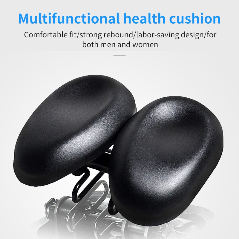 Bicycle Seat Breathable Noseless Adjustable Bike Saddles Padded Ergonomic Dual Pad Bicycle Saddle Bicycle Bike Accessories