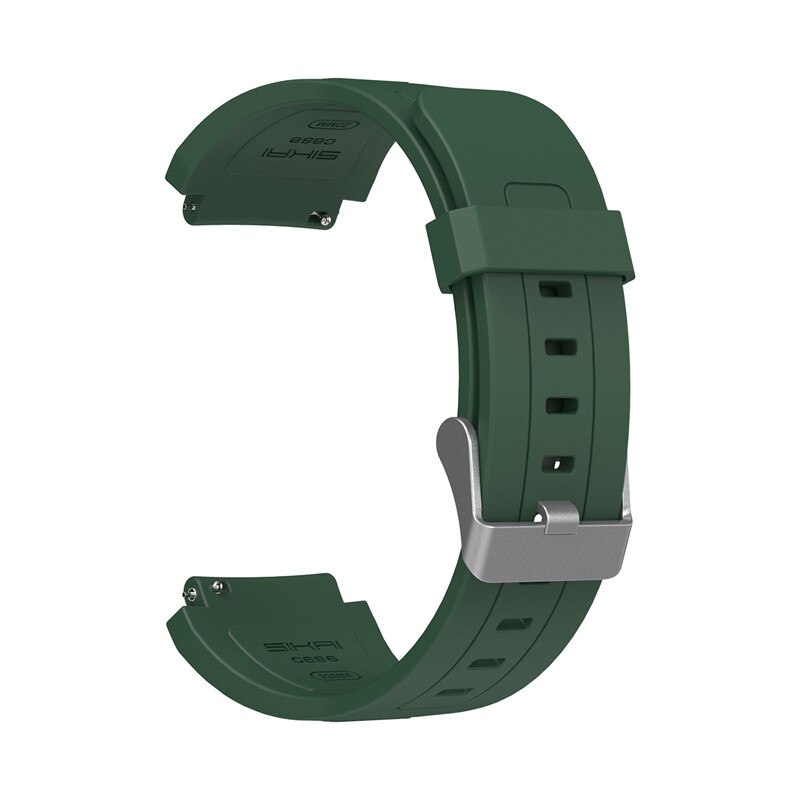 nouvelle couverture de montre pour Huami AMAZFIT GTR 47mm montre housse coque cadre protecteur: Strap Green