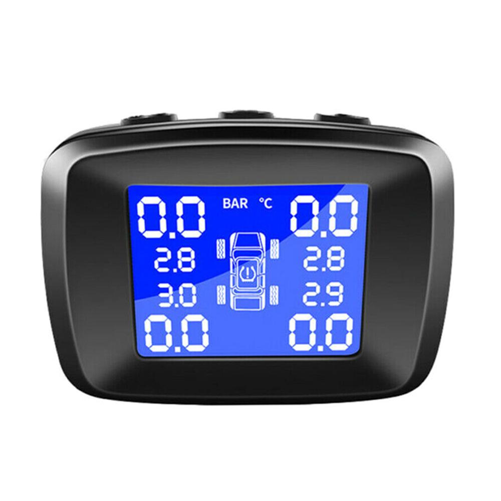 Voiture TPMS sans fil système de surveillance de la pression des pneus moniteur LCD + 4 capteurs externes Kit