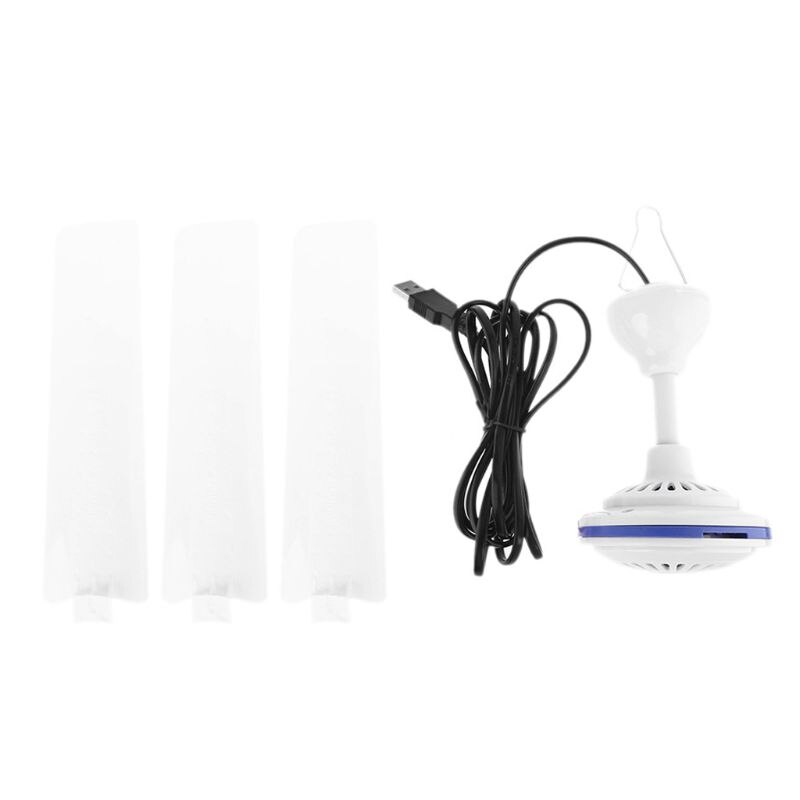 Canopy Ceiling Fan USB Tent Fan for Bed Camping Outdoor Room Hanging Hanger Fan K1AB