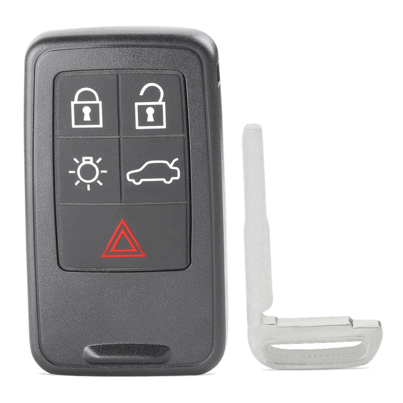 TopCar 5 Button Smart Remote Key for Volvo XC60 S60 S60L V40 V60 434Mhz KR55WK49264: Default Title