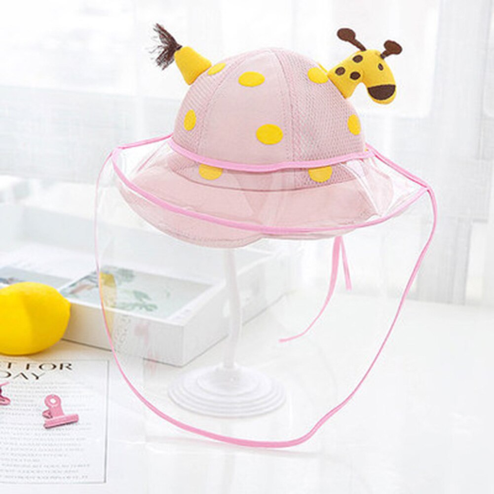 Spot Kids Baby Sun Hat UV Sun Protection Hats Breathable Summer Hat with Transparent Face Cover Hogard