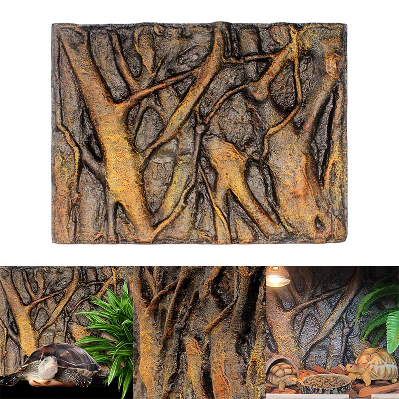 3D Schaum Felsen Stein Aquarium Hintergrund Bord Dekor Schaum Bord für Reptil Aquarium 60x45cm _ WK