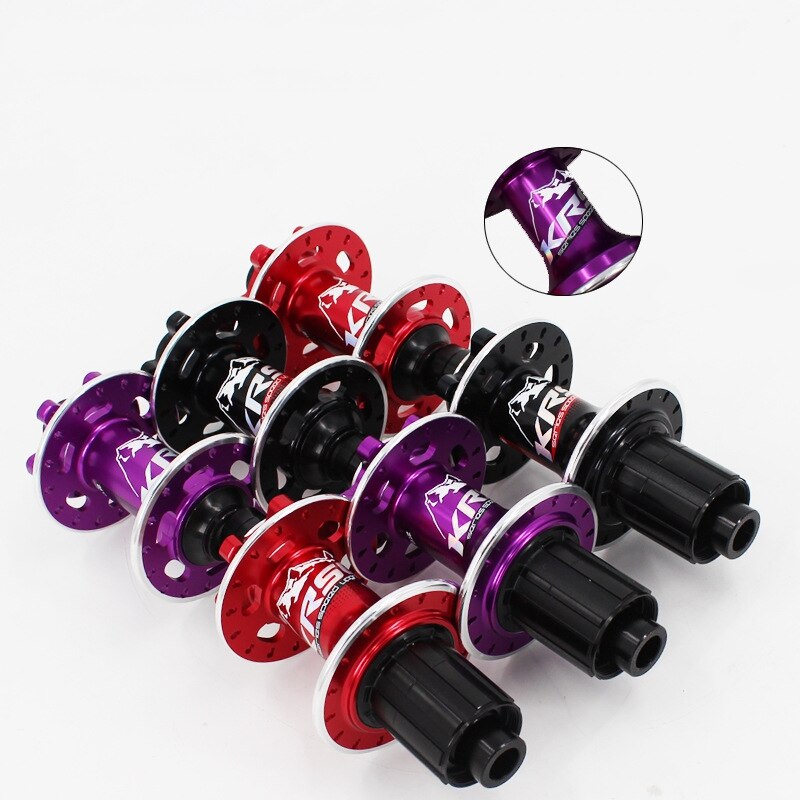 Krsct forre bagnav 32 huller terrængående cykellejer nav qr cylinderaksel 6 paler 72 klik mtb mountainbike ultralet