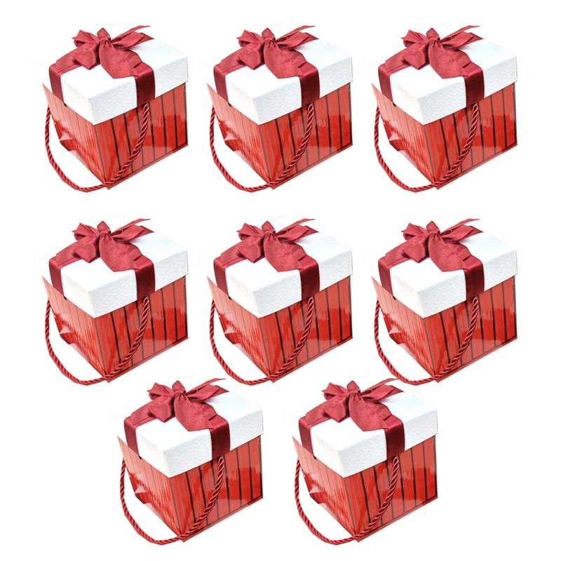 8Pcs Apple Box Premium Stylish Exquisite Box Xmas Packing Box for Xmas