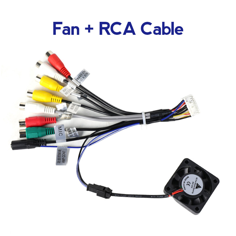 Navifans Cooling Fan For 7862 Android Car Radio Stereo Receiver Multimedia Player Head Unit Computer Machine Chassis Workstation: WHITE