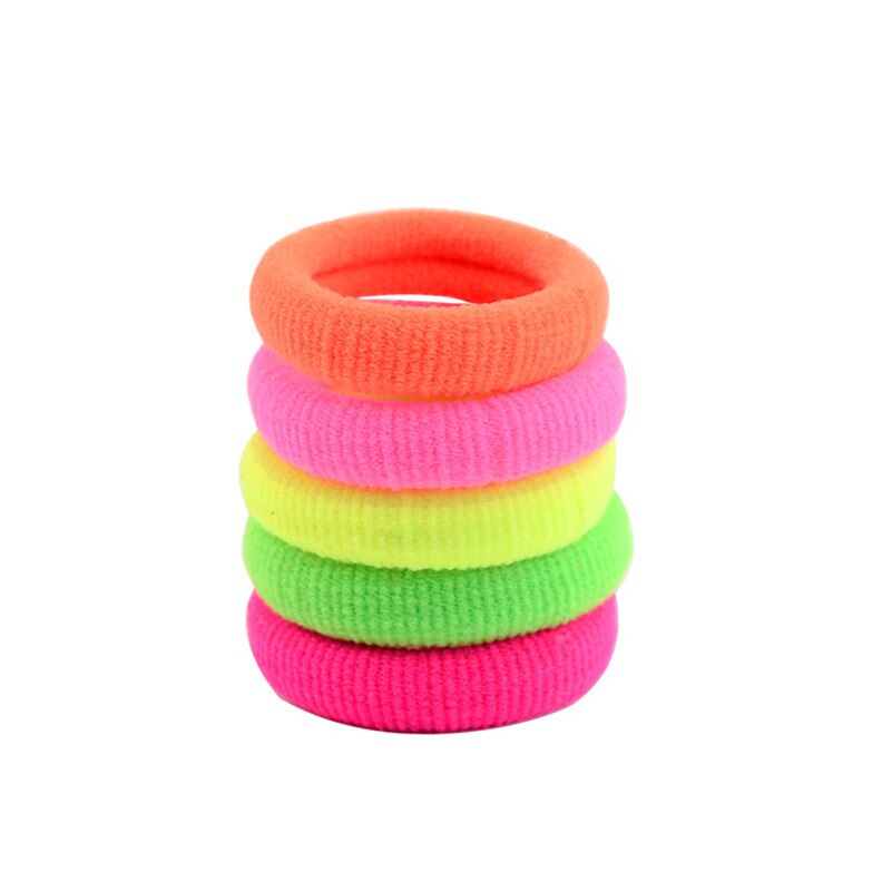 10 stks/partij Haaraccessoires Meisjes Kids Candy Kleur Elastische Haarbanden De Paardenstaart Houder Rubber Band Boutique Haar Tie 13 kleuren: 1 Multicolor