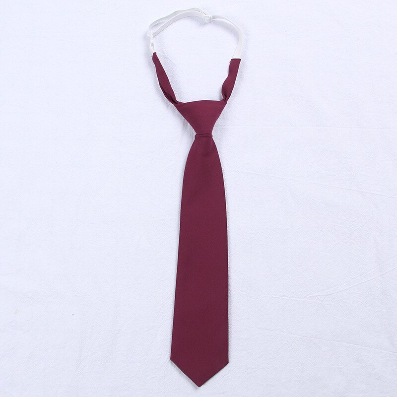 11 Solid Colors Men's Boy's Adjustable Neck Ties Narrow Necktie Accessories For JK DK School Uniform Students Cloths