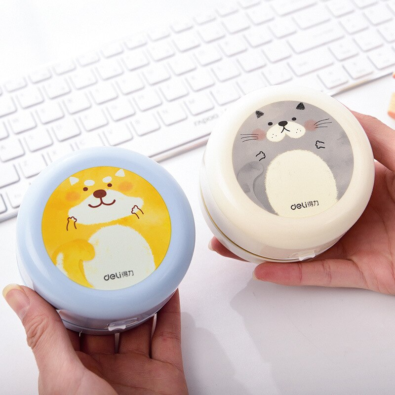 Kawaii Mini Desktop Vacuum Cleaner Cute Electronic Stationery for Eraser Cleaning Detritus Keyboard