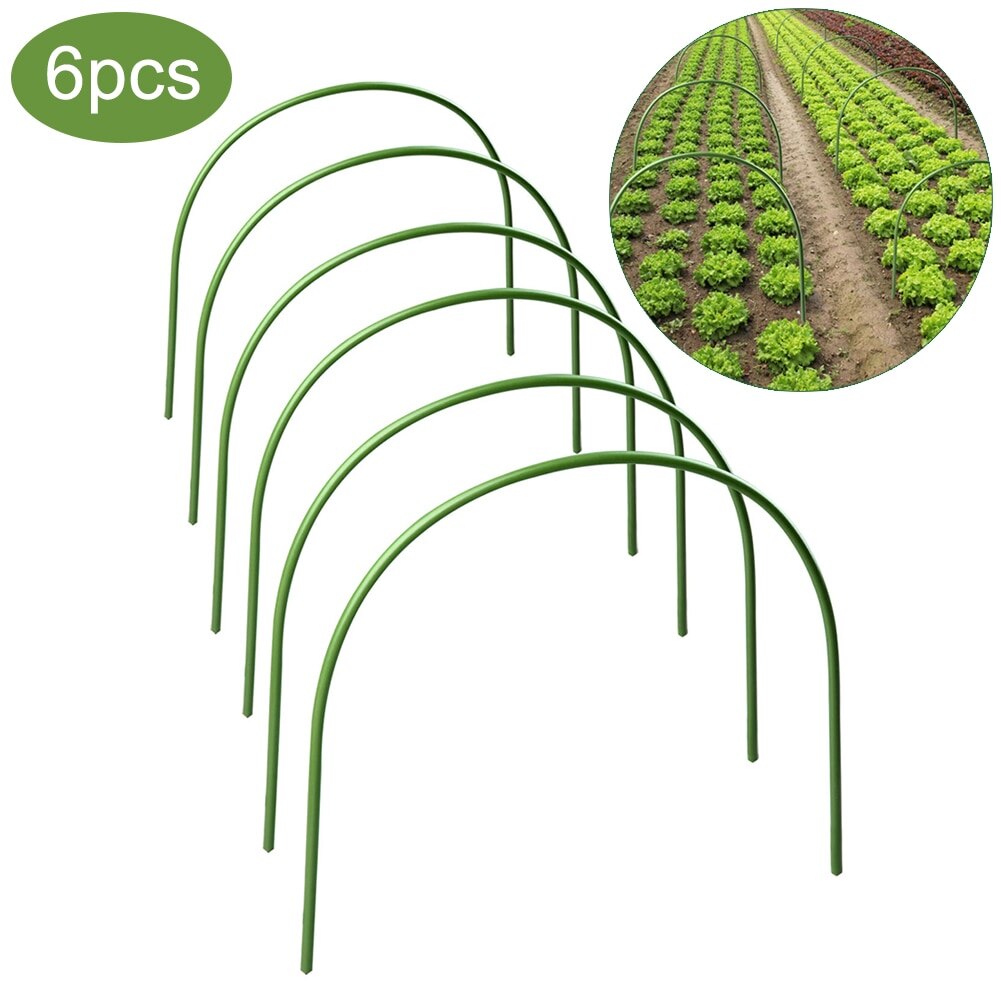 6Pcs Kas Hoops Plant Hoepel Grow Tuin Tunnel Hoepel Ondersteuning Hoops Plant Houder Gereedschappen Voor Tuin Stakes Farm Landbouw