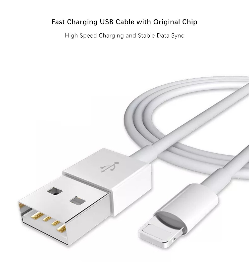 1m 2m Original USB Daten Ladekabel für iPhone kabel 6S 6 7 8 Plus 11 Profi XS Max X XR SE 5S 5C 5 USB Ladegerät Kabel