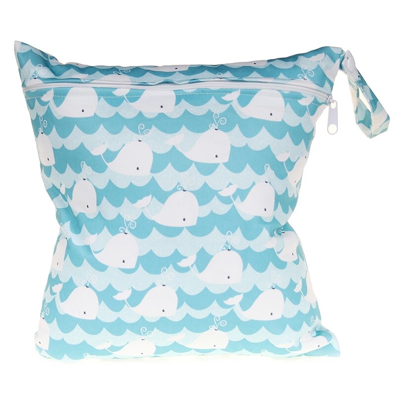 15 Kleuren Waterdichte Natte Zakken Digitale Print Luiertas Kan Wassen Urine Bag Mooie Animal Patroon Single Rits Luiertas: dasbaijing