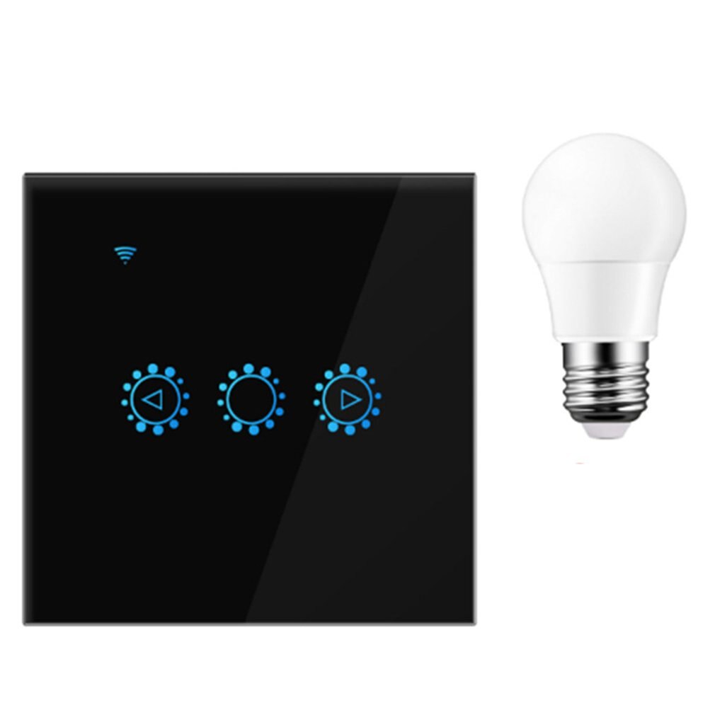Wifi Intelligent Rolling Door Controller Curtain Switch Voice Controller Remote Wall Control Switch Touch Switch Button