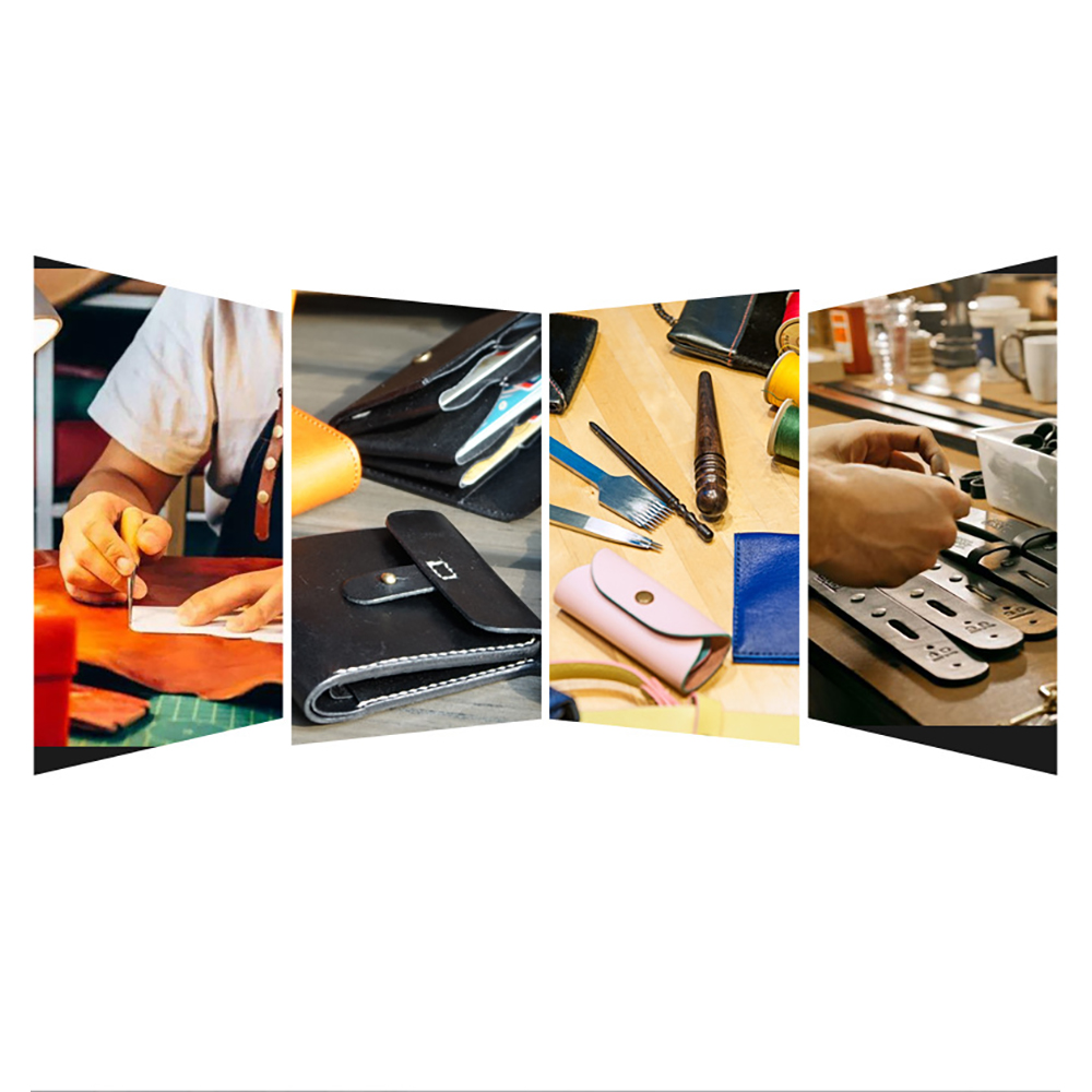 V Shape Cutter Punch Leather Belt End Cutter Leather Craft Tools for Crafting Strap Belt Wallet DIY Leather Tool