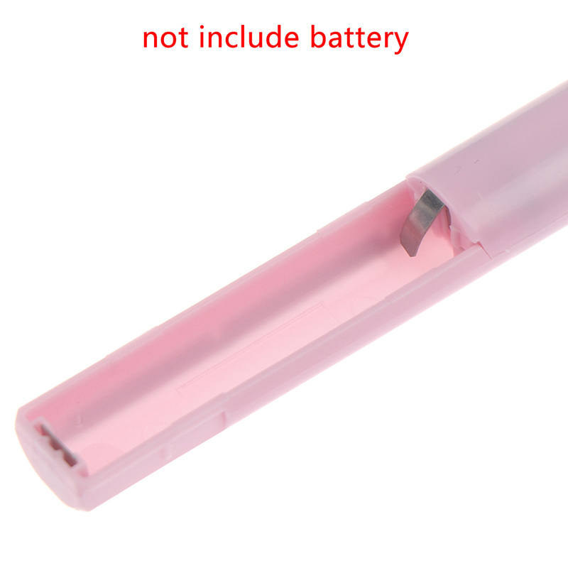 Mini afeitadora corporal portátil para mujeres, tijeras de cejas faciales, práctico, eléctrico, recortador de pelo, removedor de cuchillas, depiladora, 1 Juego