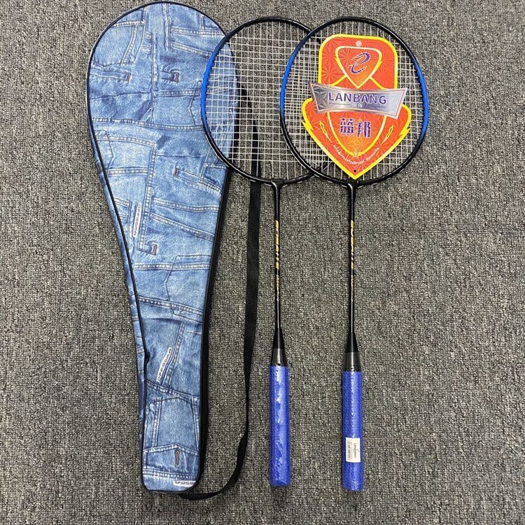 Badminton Racket Couple Titanium Alloy Split Racket Training Beginner Fitness Badminton Racket With Bags -40: 124 Denim Blue