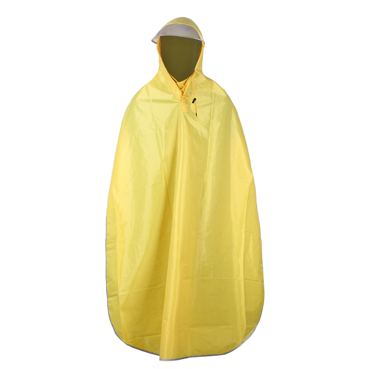 SaphiRose PONCHO Lange regenjas voor dames, met capuchon, waterdicht, voor buiten, Kaki (waterafstotend weefsel), S