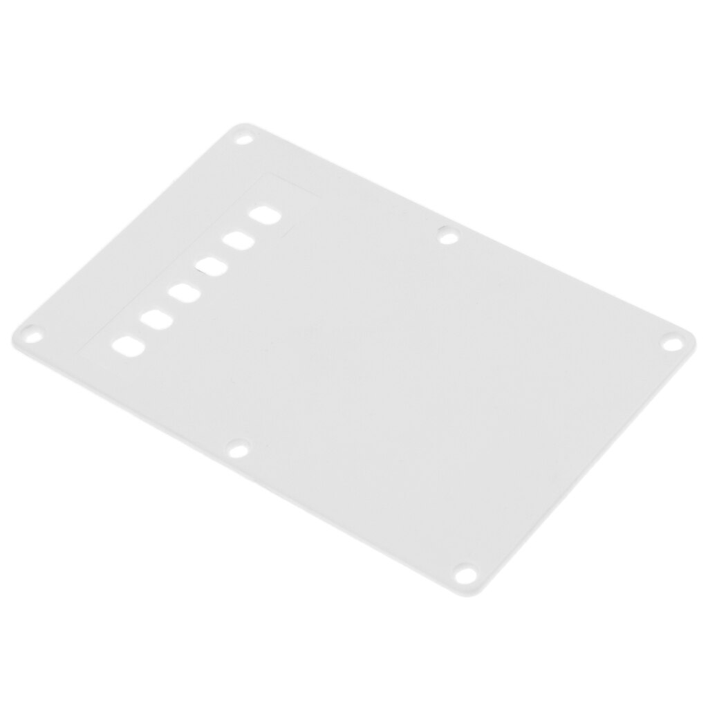 6 Hole Electric Guitar Tremolo Cavity Cover Backplate for Fender Stratocaster Strat Standard Guitar Replacement Accessories: White