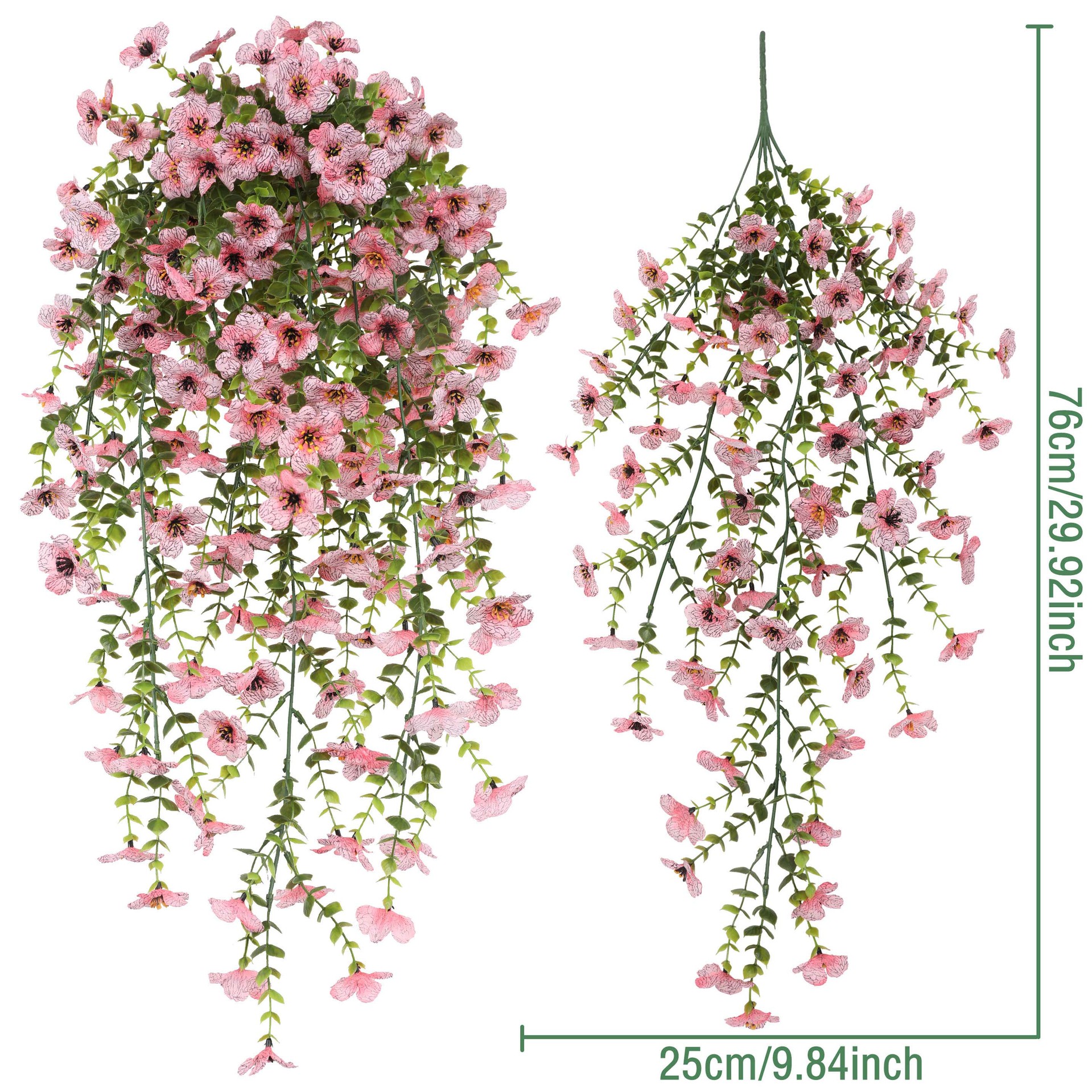 1pc Artificial Hanging Flowers Plants for Outdoor Spring Summer Decoration Faux Silk Daisy UV Resistant Home Yard Decor Flower