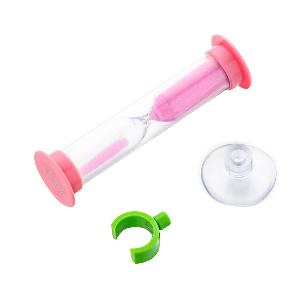 Minuterie de douche pour enfant, 3 minutes, ventouse colorée, sablier, horloge de sable, minuterie de douche, brossage des dents, minuterie de jeu