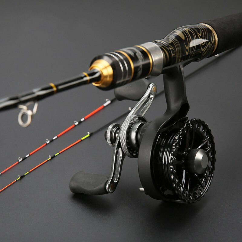 Goture 2 Sections Raft Fishing Rod 90cm 100cm Winter Ice Fishing Rod Boat Fishing Rod with Titanium Alloy Tips for Big Fishes