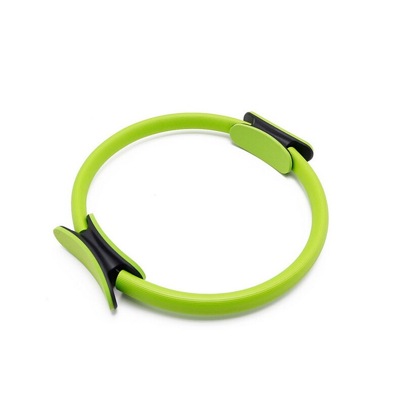 Yoga cirkel magisk ring dual grip træning yoga hoop kvinder fitness slankende gym træningsværktøj: Grøn