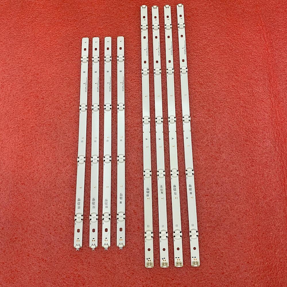 8 stk led bakgrunnsbelysningslist for  lg 49 uk 6200 pua 49 uk 6300 plb 49 uj 635v 49 uj 634v 49 uf 640t 49 uh 6100 49 uh 619v 49 lf 510v 49 uf 6409 49 uj 630v