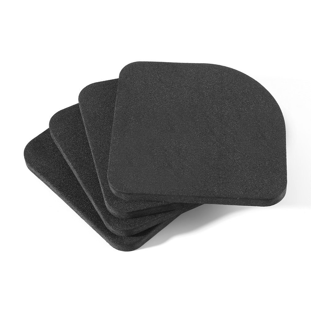 4Pcs Black EVA Washing Machine Shock Mat Pads Refrigerator Shock Mute Pad Refrigerator Anti-vibration Noise Pad Non-slip Mats