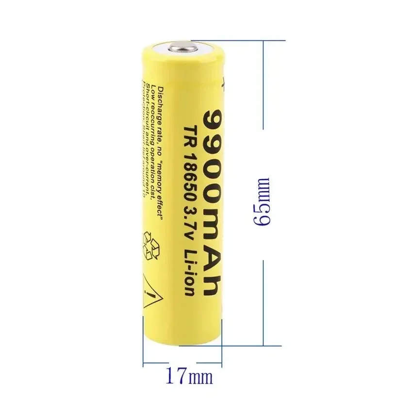 3.7Vrechargeable 9900mAh 18650, GTF 18650 lithium-ion battery 9900mAh 3.7V