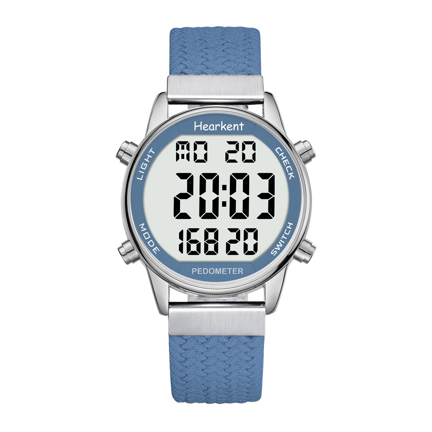 Hearkent stappenteller sporthorloges stappenteller horloge dames digitale horloges calorieën mijl stopwatch countdown voor wandeltracker