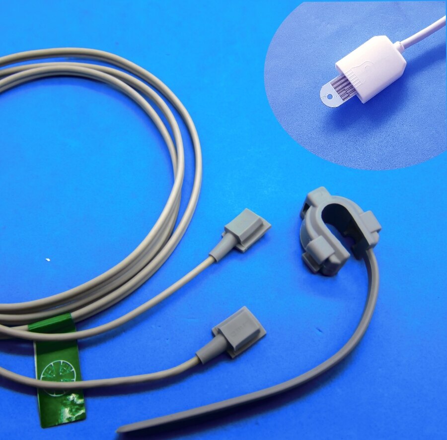 short cable AWT adult finger clip spo2 sensor ECG Cable for masimo LNOP with special chip: Y-model