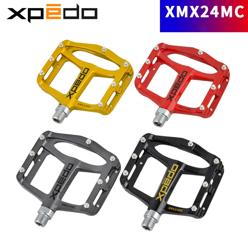 XPEDO XMX24MC Pedal de bicicleta de magnesio 2 rodamientos de cartucho husillo cr-mo pedales de bicicleta de carretera MTB piezas de ciclismo ultraligeras Wellgo