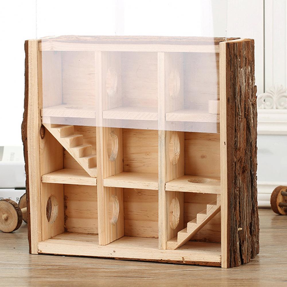 Pet Toy Toy Pet Wooden Maze Toy Wood Climbing Practical Hamster Pipe Line Maze Toys
