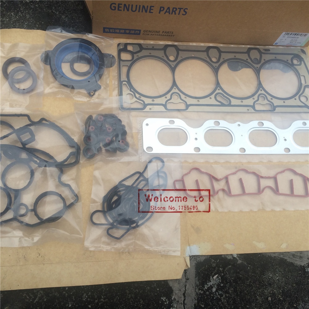 Juego de juntas de motor para enfriador de aceite, junta de culata para Chevrolet CRUZE 1,6, DAEWOO 55568528