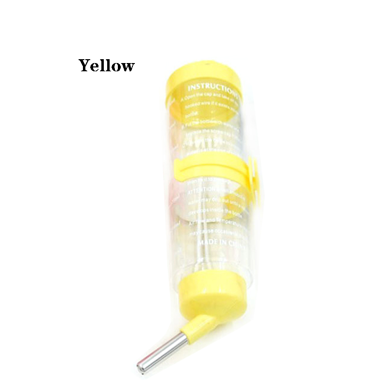 250ml Hamster Drinker Plastic Waterfles Dispenser Feeder Opknoping Huisdier Cavia Eekhoorn Konijn Hond Drinken Hoofd Pijp Fontein: SCARLET