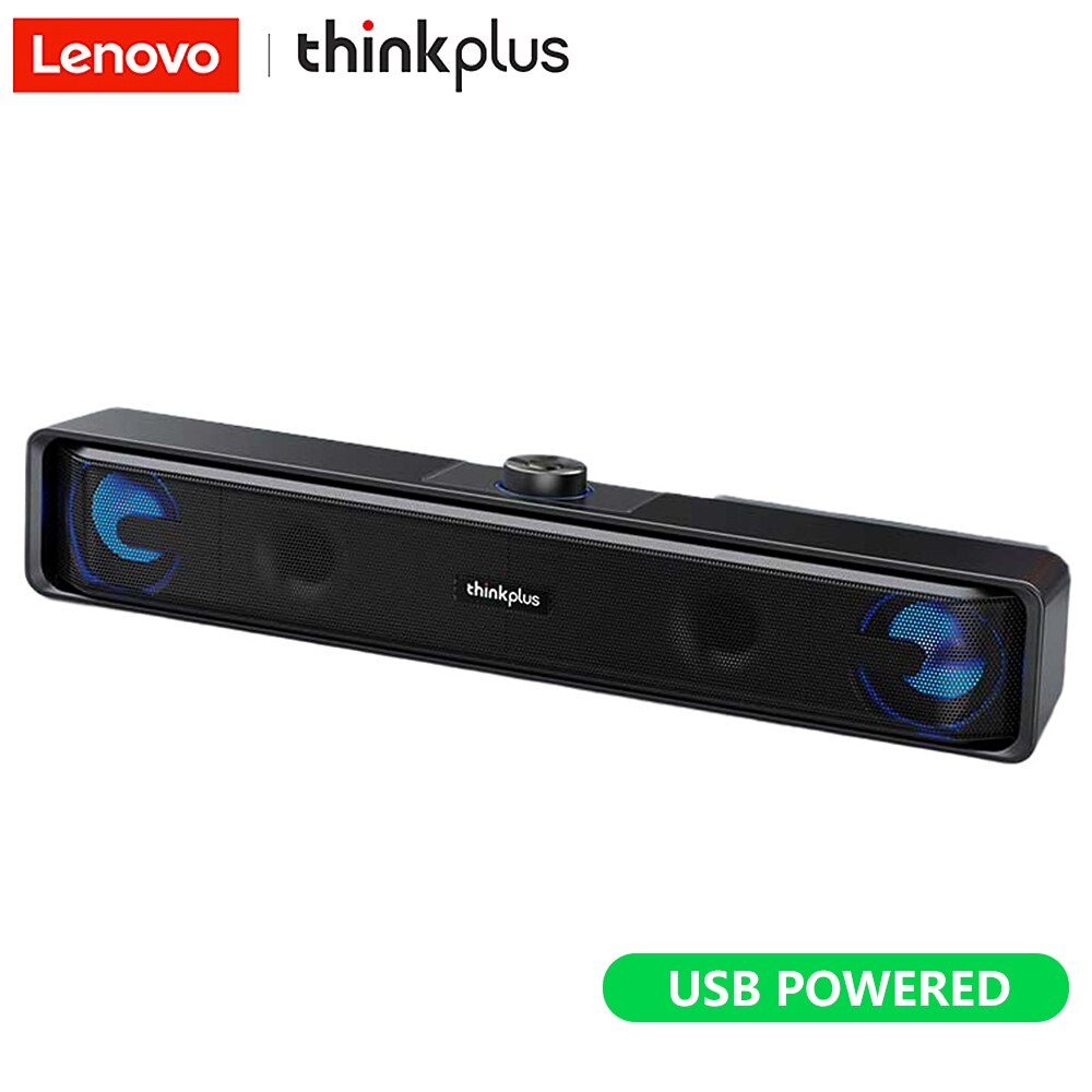 Lenovo  ts32 usb powered speakers,  bt5.0/ audio cable speakers, 360 ° stereo deep bass speakers, wired home speakers for pc laptop: Usb