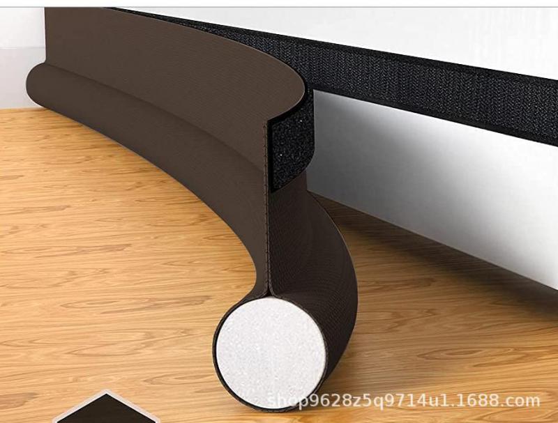 Door Bottom Sealing Strip Sound Insulation Cold Wind Dust Insect Repellent Adhesive Upgraded Adhesive Wind Resistant Sticker: light green