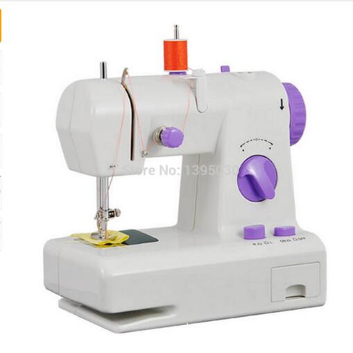 Portable Mini Sewing Machine Multi-function Electric Sewing Machine Sew forward with English Manual FHSM-208