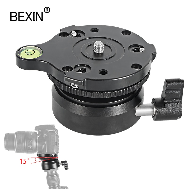 Appareil photo trépied tête ajusteur rotateur base de tir niveladora tripode adaptateur de dégagement rapide pour appareil photo reflex numérique trépied