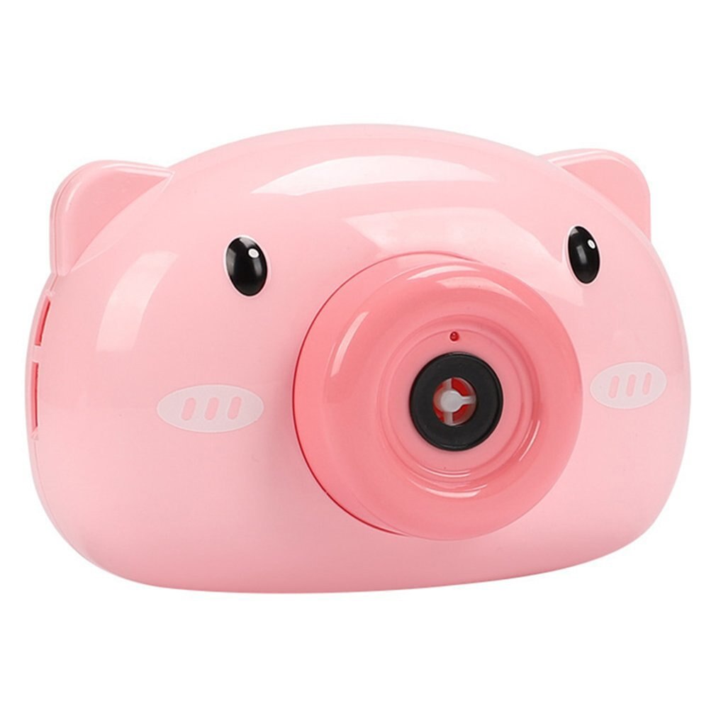 Nette Karikatur Schwein Kamera freundlicher Baby blasiert Maschine Ich bin Freien Automatische blasiert Hersteller für Freundin Schlecht Spielzeug für freundlicher: rosa