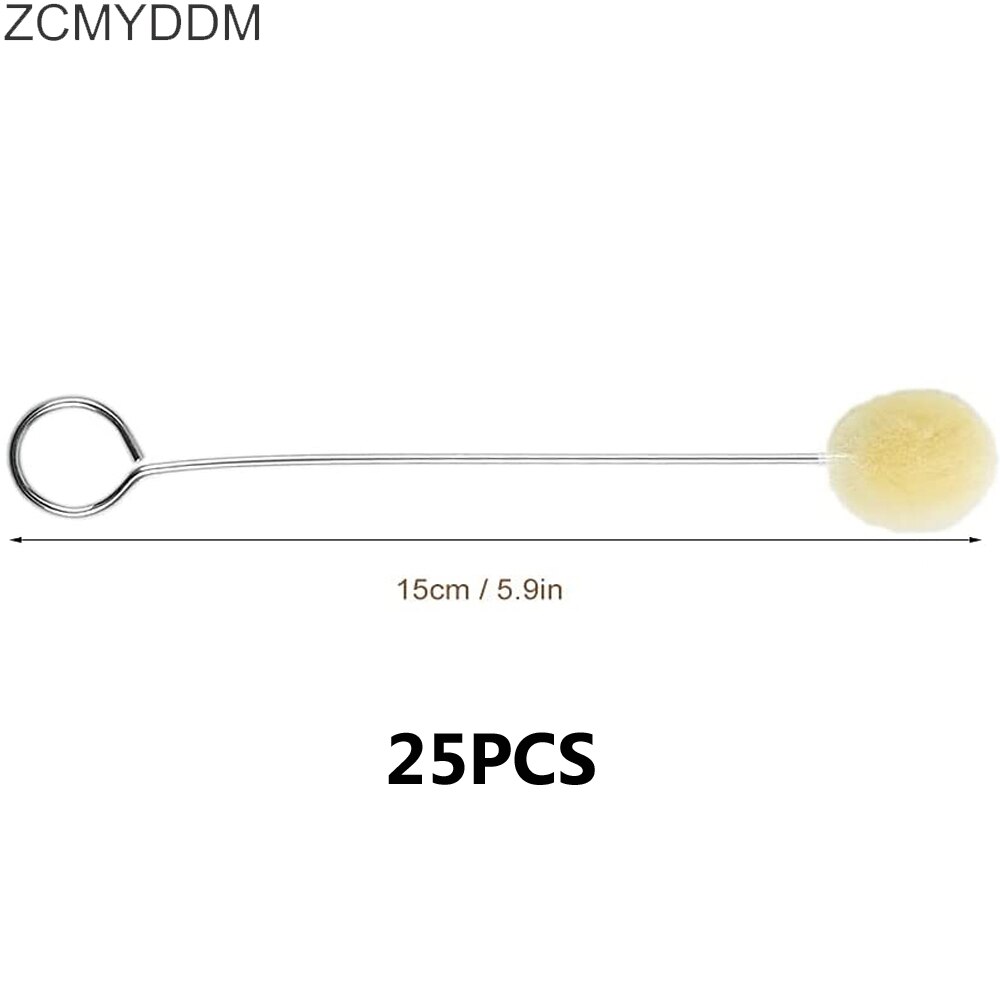 ZCMYDDM-pincel de bola de cuero para pintar, para manualidades, cuero asistido, herramientas de artesanía de cuero para manualidades, 25 uds.: 02