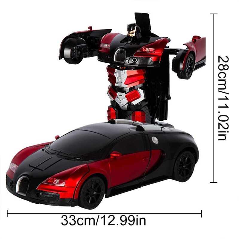 2,4g Transforming Bugatti Induktion Verformung RC Autos RC Fernbedienung Verformung Auto In Licht Elektrische Roboter Spielzeug